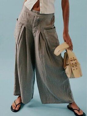 Free People East Side Cotton Wide Leg Trouser